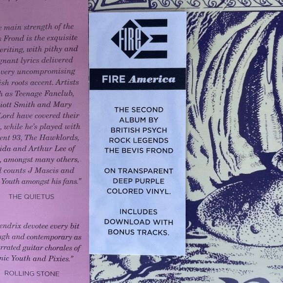 The Bevis Frond – Inner Mashland – Deep Purple Vinyl, LP, Reissue, Fire Records, - Picture 3 of 5